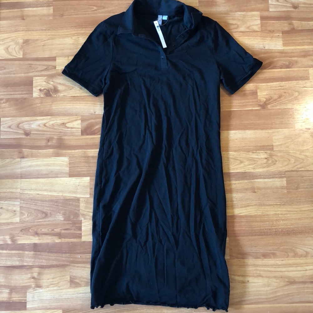 ASOS black collared dress